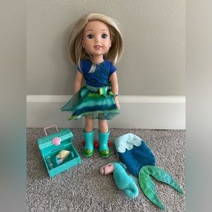 Original American Girl Camille Wellie Wisher Doll with Accessories